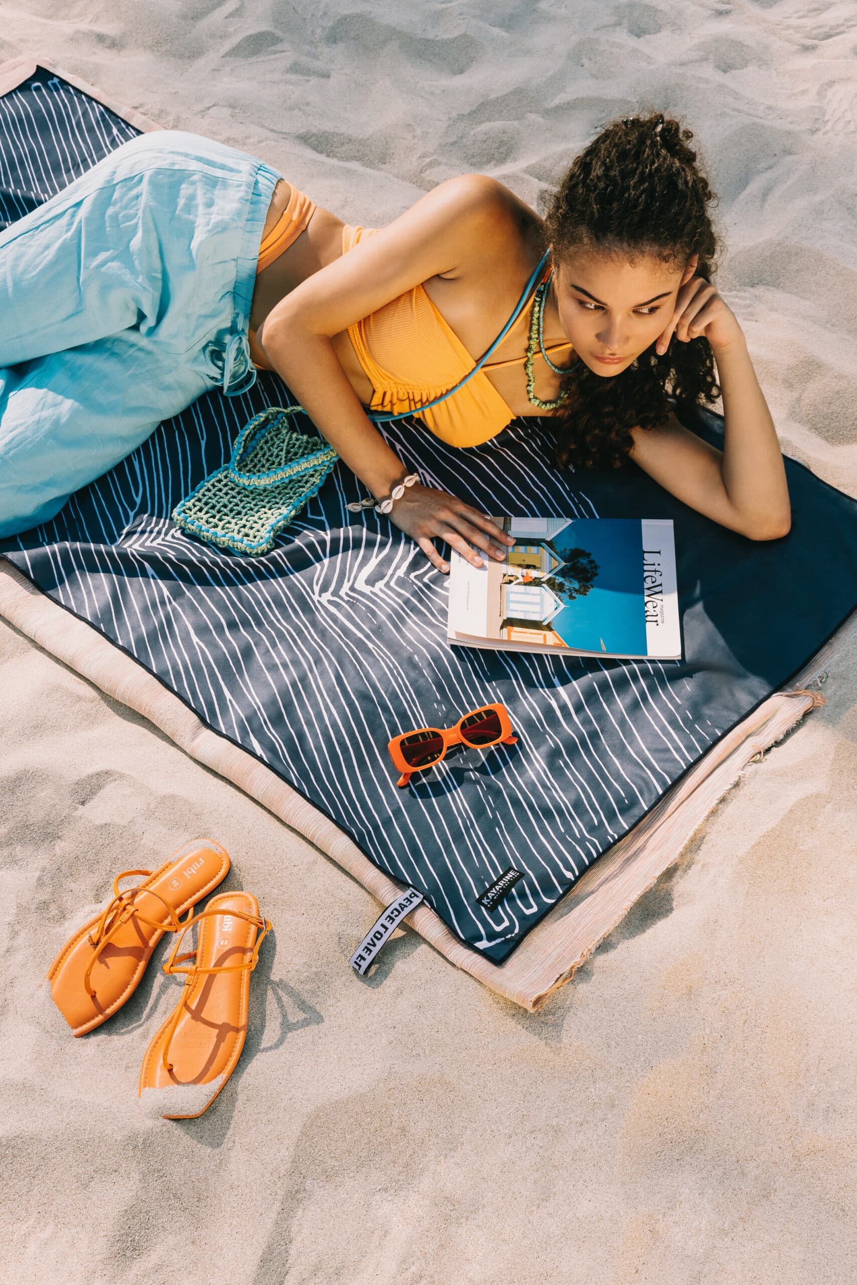 Blue Ocean Beach Towel 5