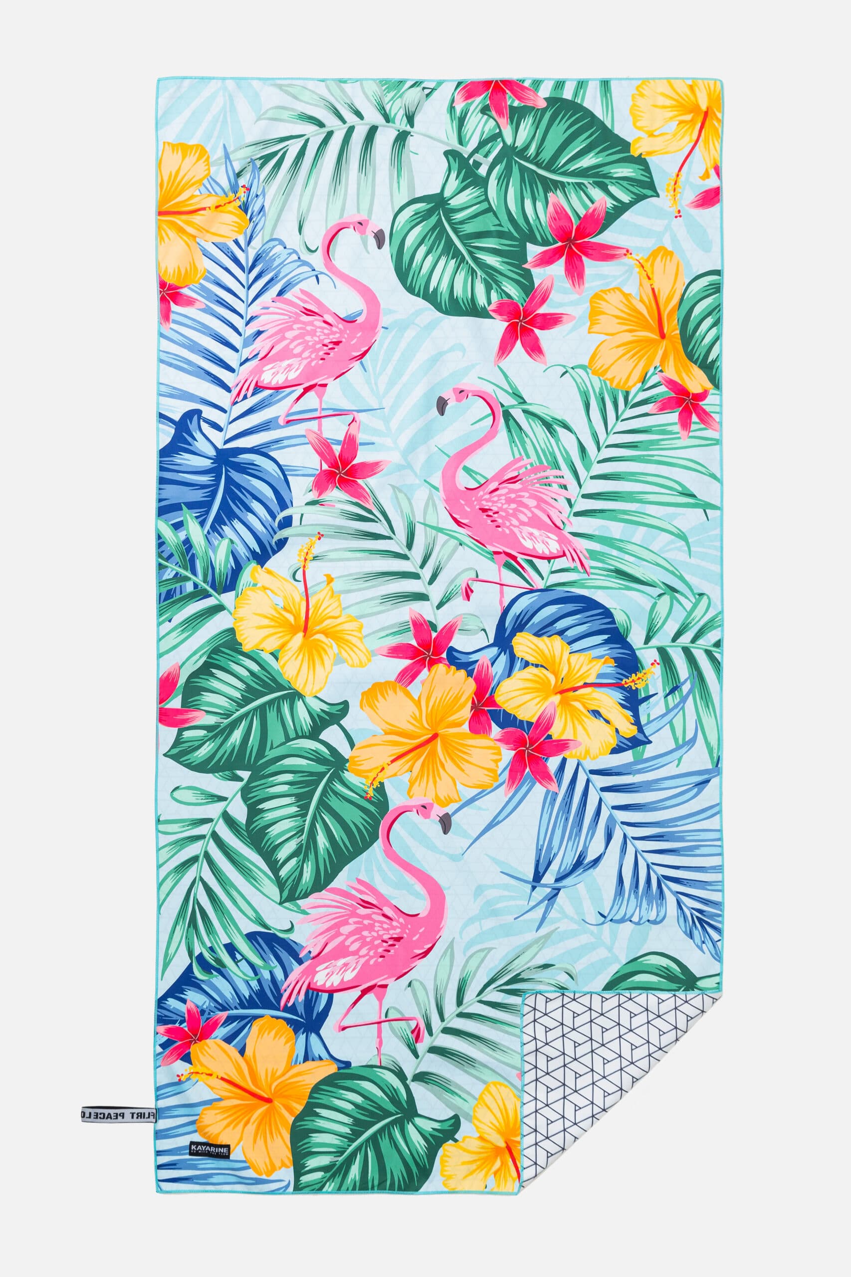 Flamingo Paradise Beach Towel