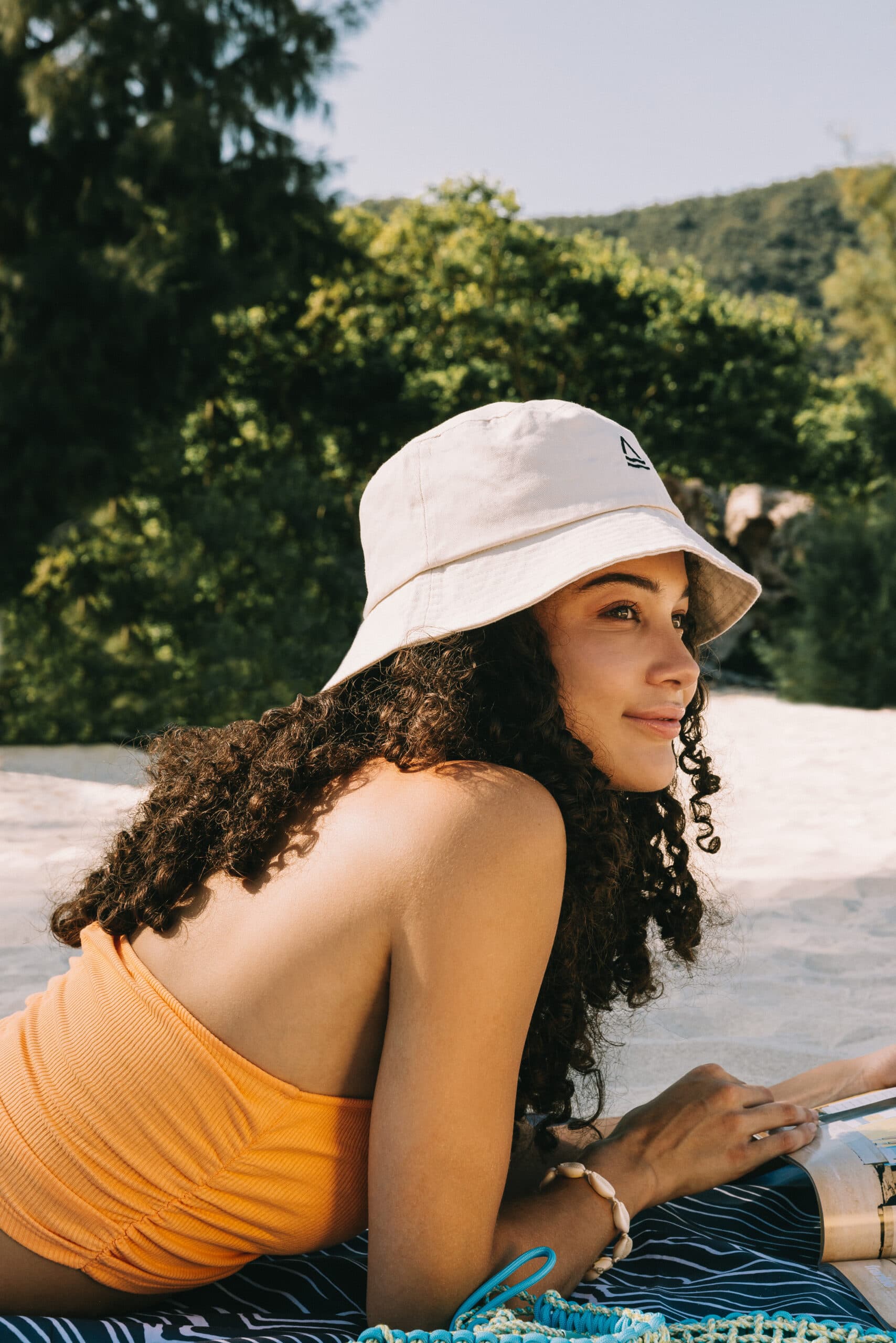 Beige Bucket Hat 2