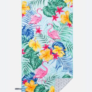 微纖維沙灘毛巾｜Flamingo Paradise