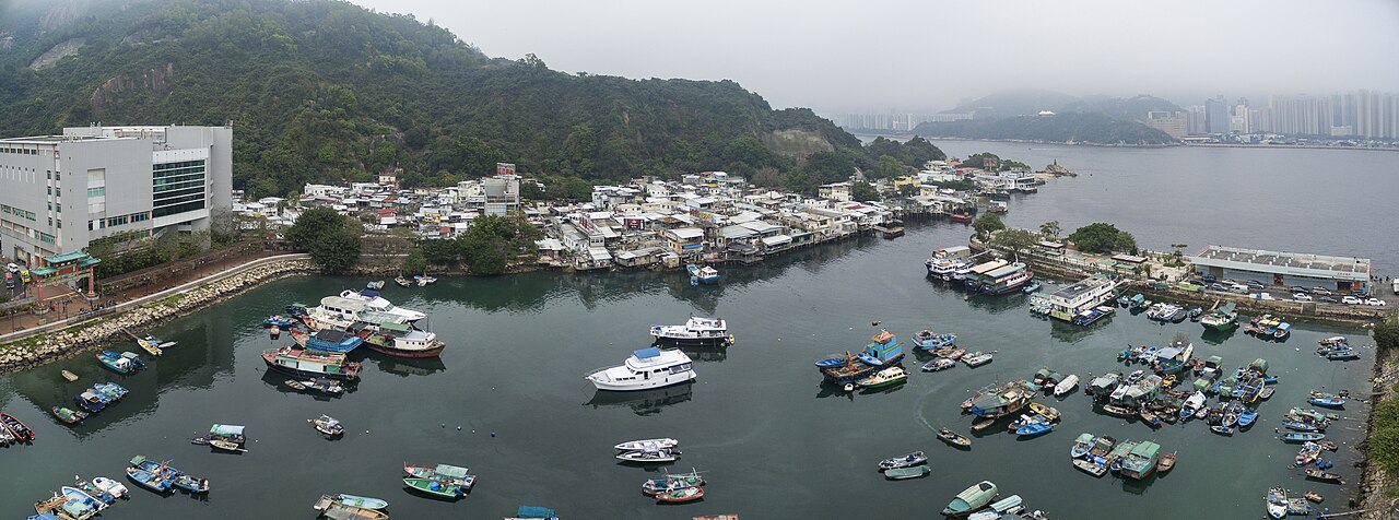鯉魚門海峽鳥瞰全景,分隔香港島與九龍東