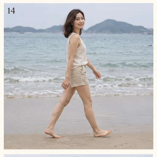 沿岸橫向行走