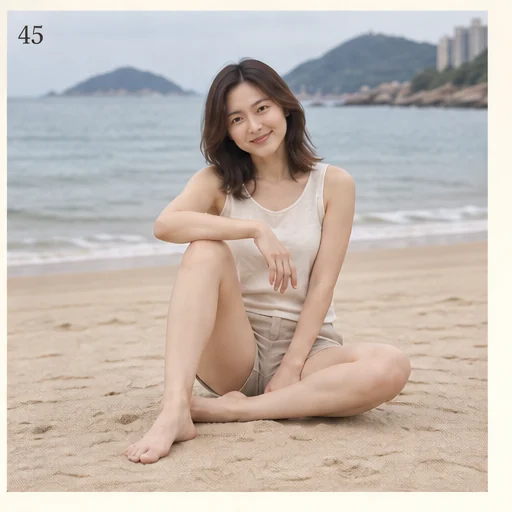 單膝豎起，前臂輕搭