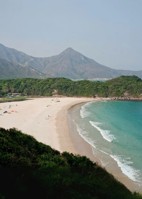浪茄灣沙灘俯視圖